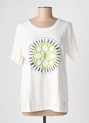 T-shirt coupe droite manches courtes blanc MOS MOSH femme