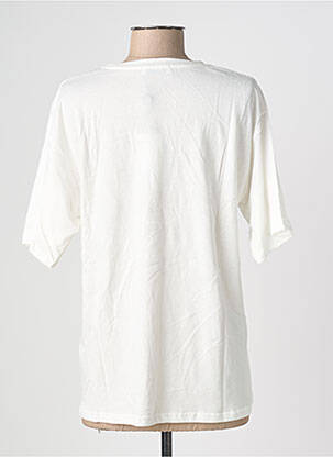 T-shirt stretch manches courtes blanc MINETTE femme