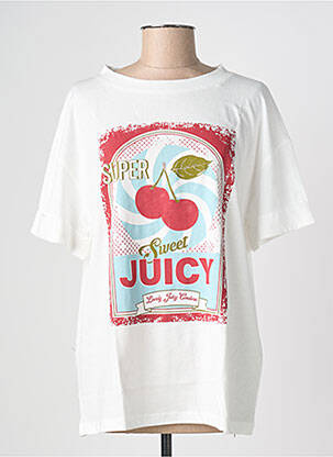 T-shirt coupe droite manches courtes blanc MINETTE femme