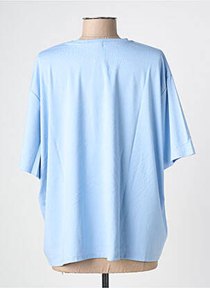T-shirt coupe droite manches courtes bleu THE CORNER femme