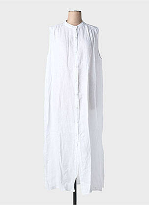 Robe longue blanc MINETTE femme