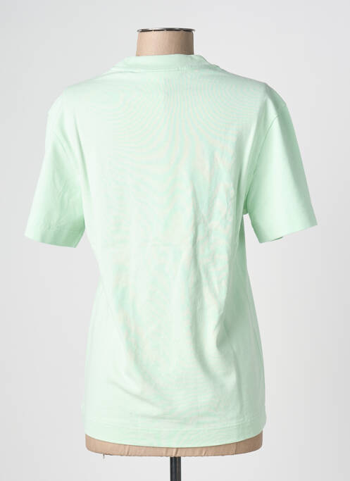 T-shirt sérigraphie manches courtes vert VRAI* femme