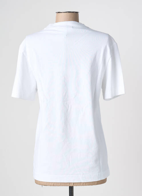T-shirt sérigraphie manches courtes blanc VRAI* femme