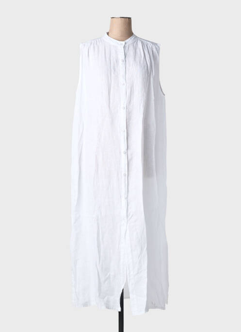 Robe longue sans manche sans manche blanc MINETTE femme
