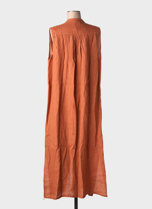 Robe longue marron clair MINETTE femme