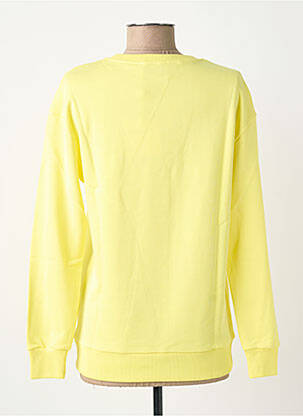 Sweat-shirt stretch manches longues jaune IMPREVU femme