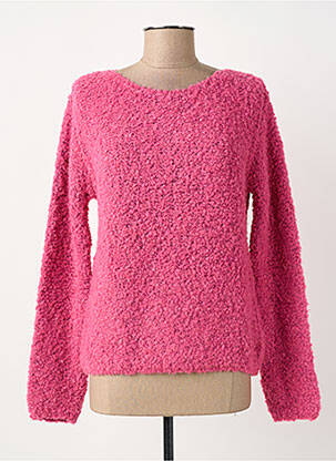 Pull coupe cintrée manches longues rose IMPREVU femme