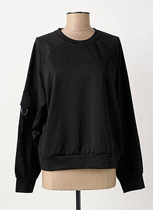 Sweat-shirt stretch manches longues noir ONLY femme