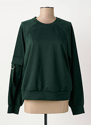 Sweat-shirt stretch manches longues vert ONLY femme