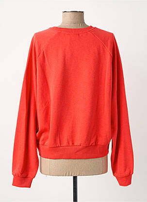 Sweat-shirt broderie manches longues rouge ONLY femme