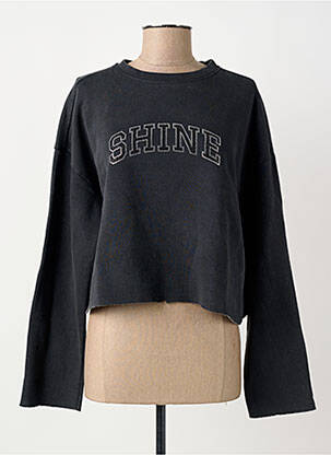 Sweat-shirt stretch manches longues noir ONLY femme