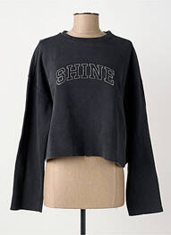 Sweat-shirt stretch manches longues noir ONLY femme