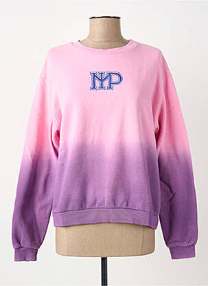 Sweat-shirt stretch fines bretelles rose IMPREVU femme