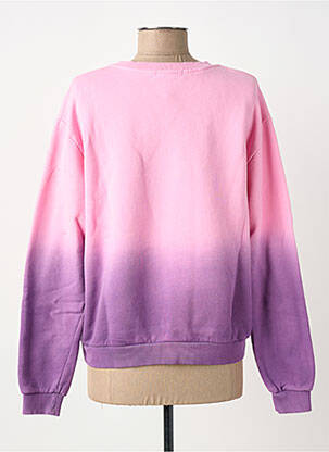 Sweat-shirt broderie fines bretelles rose IMPREVU femme