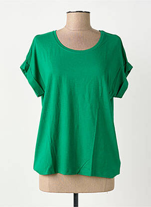 T-shirt stretch manches courtes vert ONLY femme