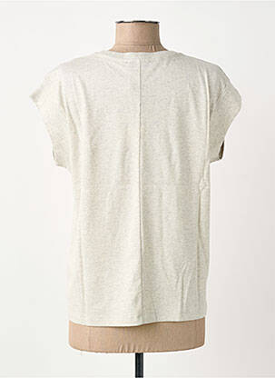 T-shirt sérigraphie manches courtes gris IMPREVU femme