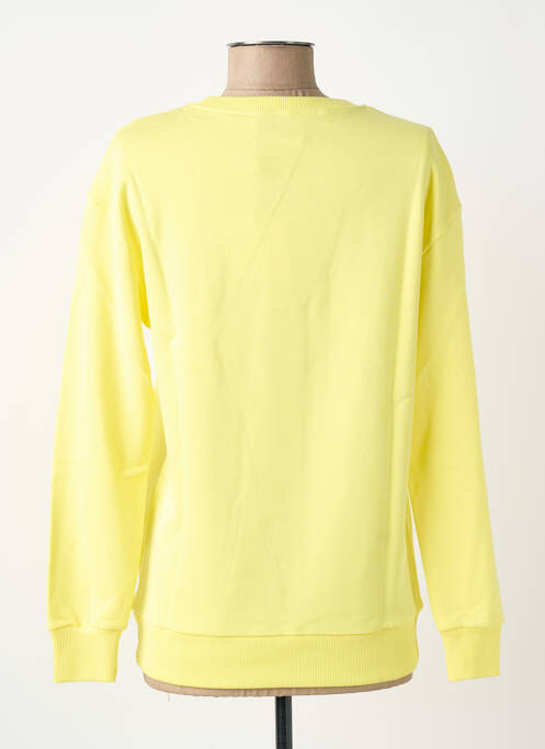 Sweat-shirt stretch manches longues jaune IMPREVU femme