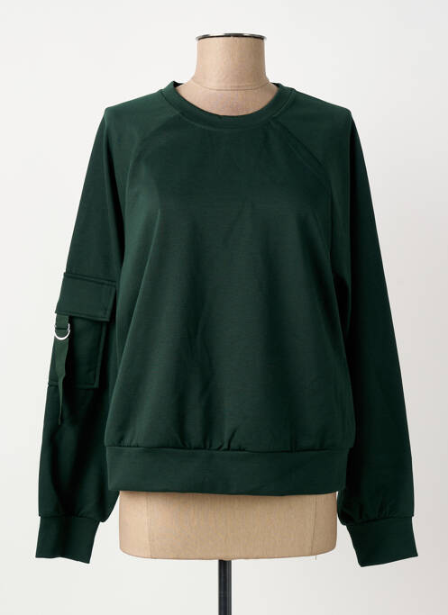 Sweat-shirt stretch manches longues vert ONLY femme