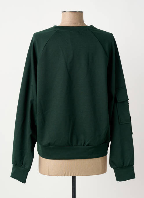 Sweat-shirt stretch manches longues vert ONLY femme