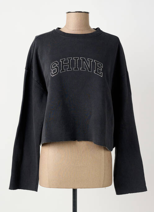 Sweat-shirt stretch manches longues noir ONLY femme