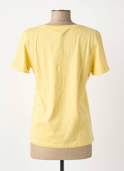 T-shirt sérigraphie manches courtes jaune ONLY femme