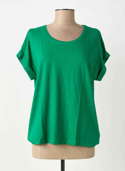 T-shirt stretch manches courtes vert ONLY femme