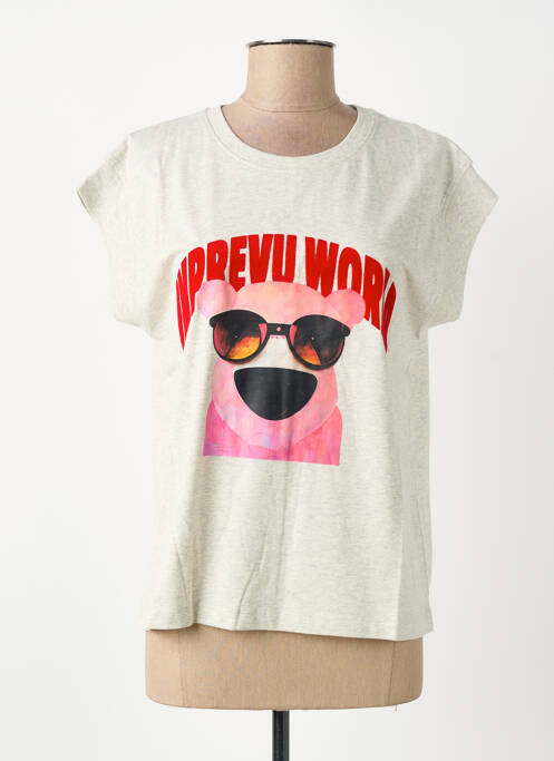 T-shirt gris IMPREVU femme