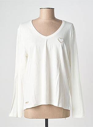 T-shirt manches longues manches longues beige ONLY femme