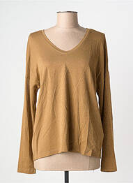 Top stretch manches longues or ONLY femme