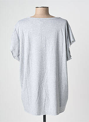 T-shirt stretch manches courtes gris ADILYNN femme