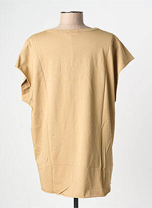T-shirt coupe droite manches courtes beige ADILYNN femme