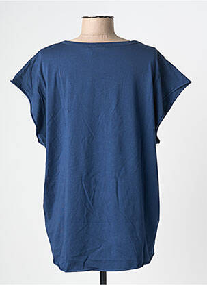 T-shirt coupe droite manches courtes bleu ADILYNN femme