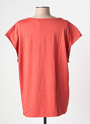 T-shirt coupe droite manches courtes orange ADILYNN femme