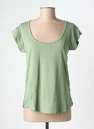 T-shirt stretch manches courtes vert BE FUN femme