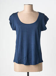 T-shirt stretch manches courtes bleu BE FUN femme