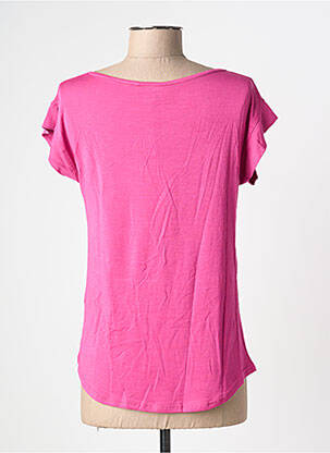 T-shirt stretch manches courtes rose BE FUN femme