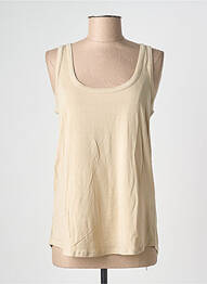 Débardeur stretch sans manche beige BE FUN femme