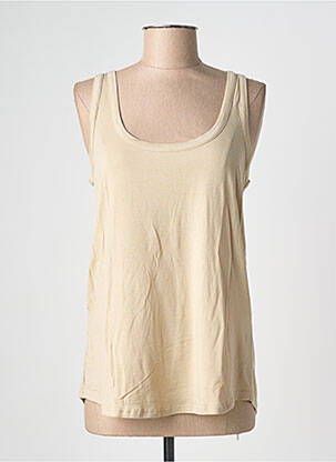 Débardeur stretch sans manche beige BE FUN femme