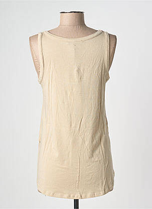 Débardeur stretch sans manche beige BE FUN femme