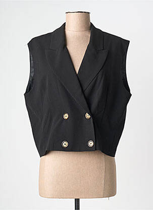Veste chic fermeture boutonnée sur le devant noir JANIS & JOHN femme