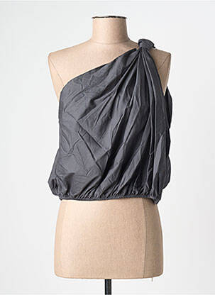 Top gris GARCONNE femme