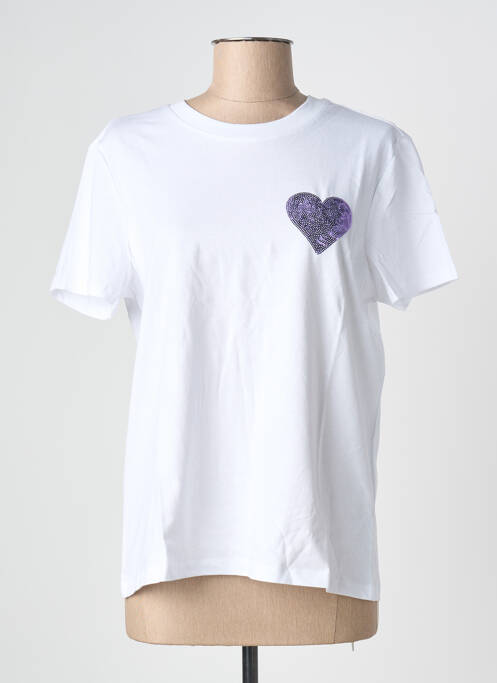 T-shirt blanc PIECES femme