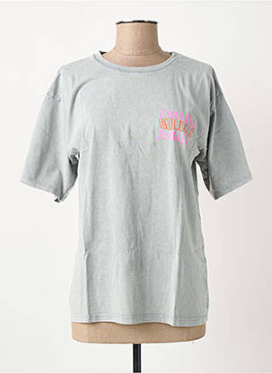 T-shirt manches mi-longues manches courtes gris clair NINETTE femme