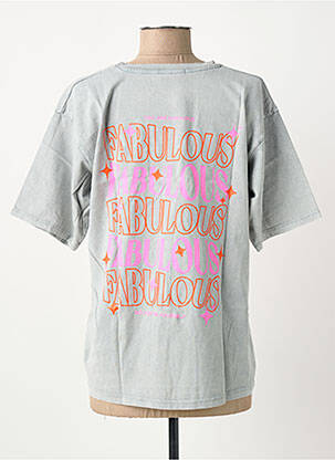 T-shirt coupe droite manches courtes gris clair NINETTE femme