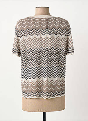 Top stretch manches courtes gris ONLY femme