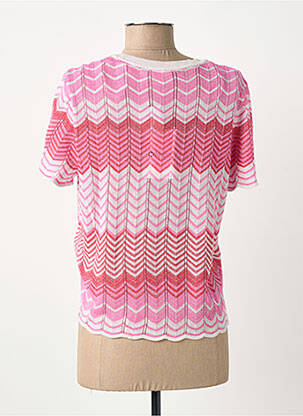 Top stretch manches courtes rose ONLY femme
