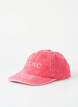 Casquette tissage denim rouge PIECES unisexe