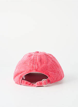 Casquette tissage denim rouge PIECES unisexe