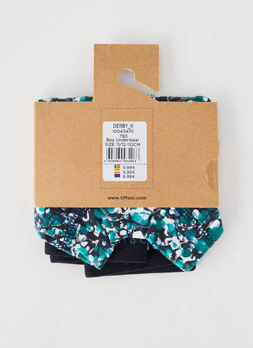 Boxer bleu TIFFOSI garçon