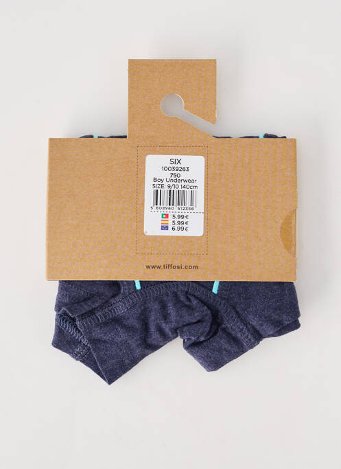Boxer bleu TIFFOSI garçon